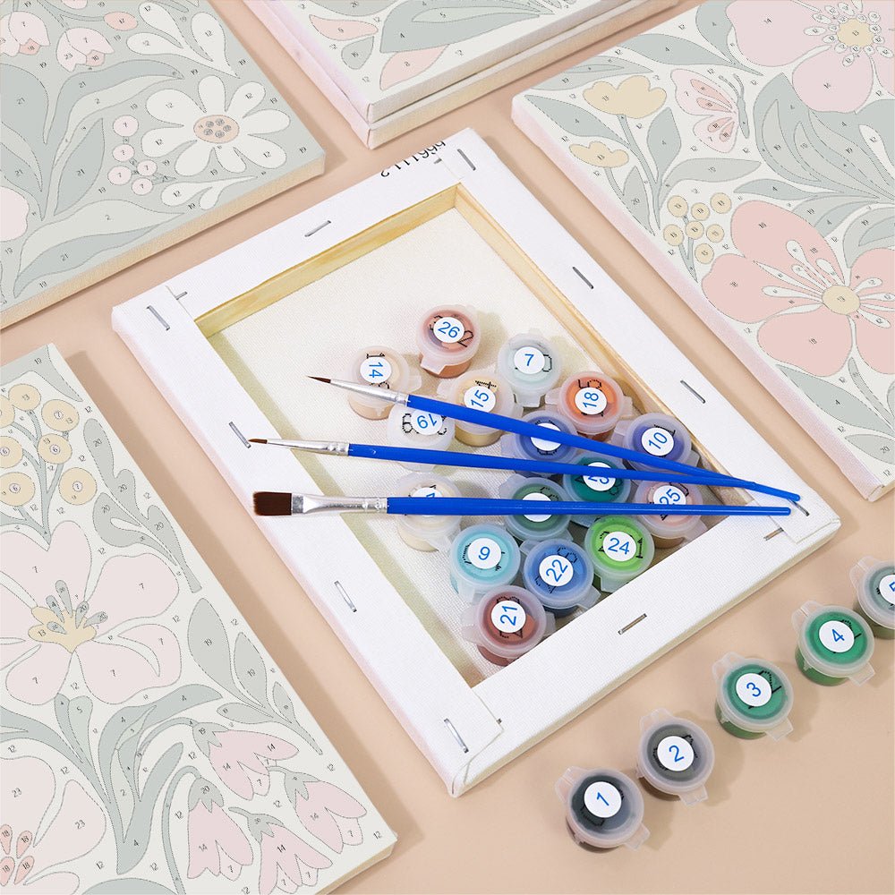 Garden Florals mini painting set