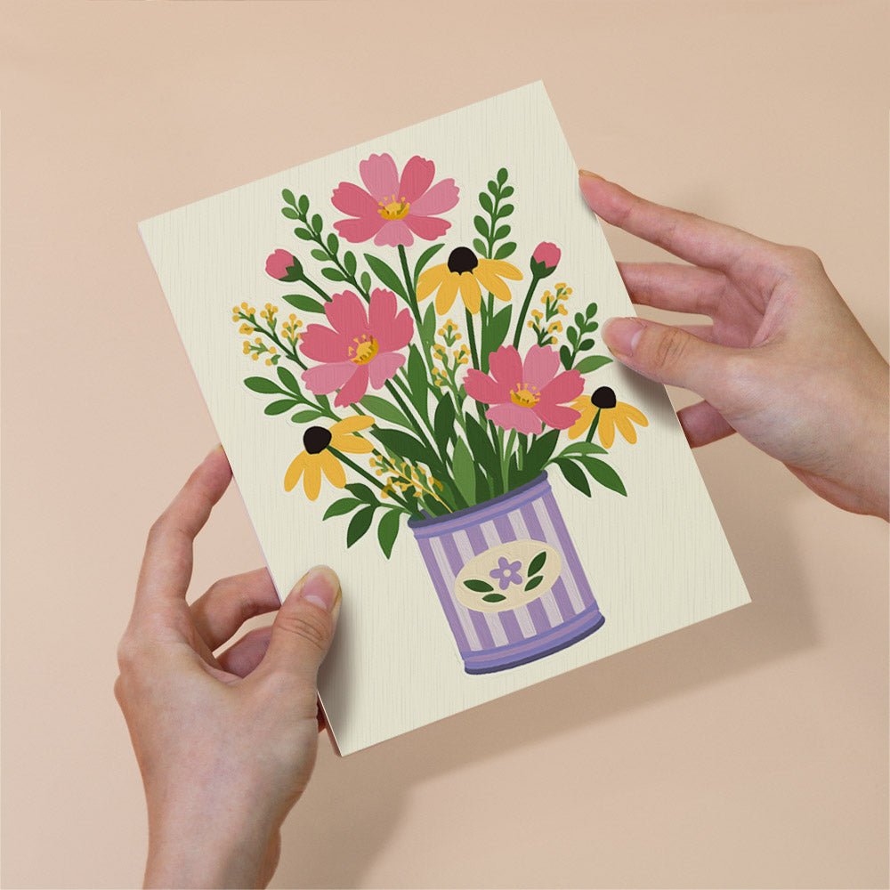 Garden Flower Tins mini painting set