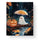 Ghost and Pumpkin in Rain - Halloween