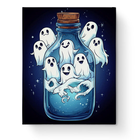 Ghosts in a Bottle - Halloween - Judy Paint