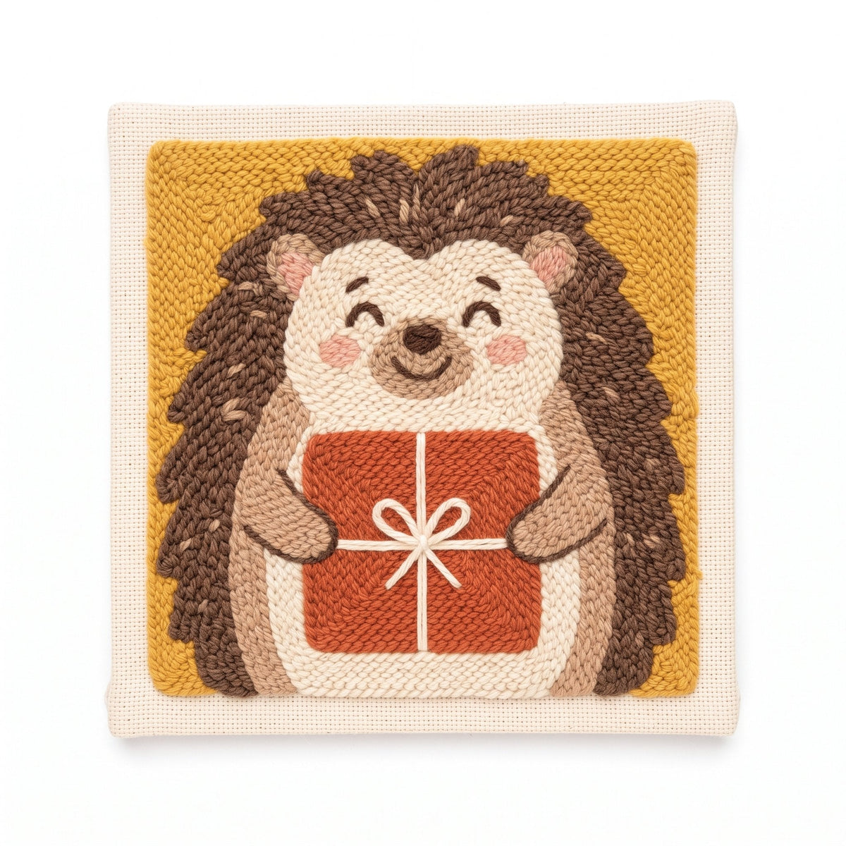 Gift-Giving Hedgehog - Square Edition - Judy Paint