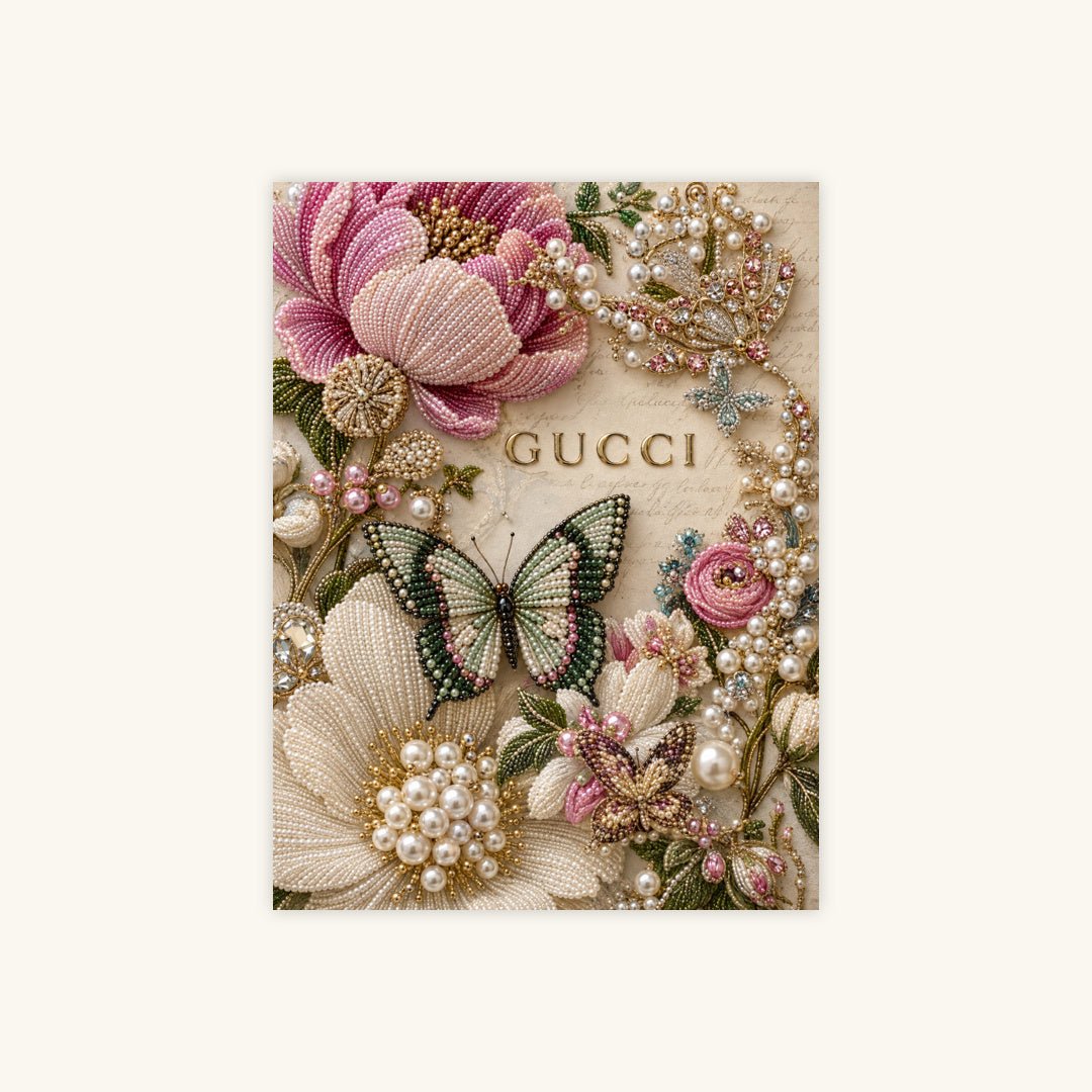 Gilded Butterfly Garden – Pearl Painting - Judy Paint