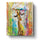 Giraffe in Dazzling Rain - Abstract Animals