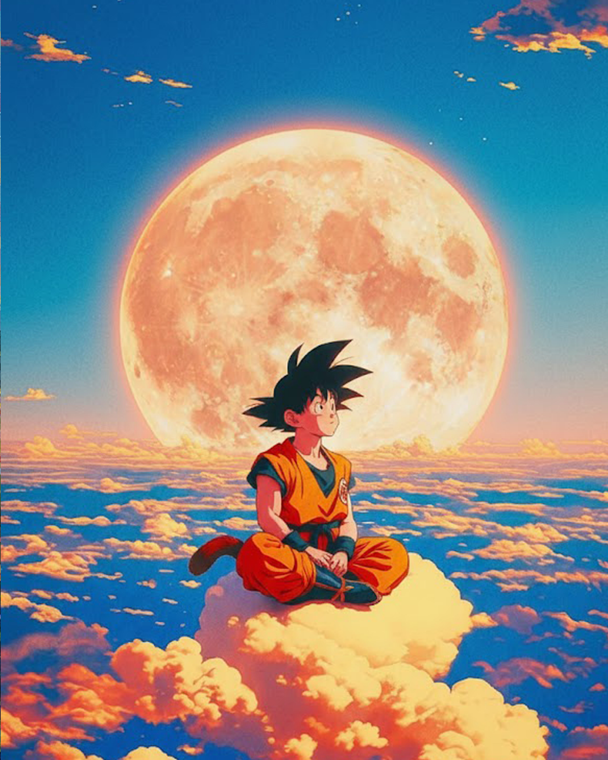 Goku Cloud Meditation - Anime - Judy Paint