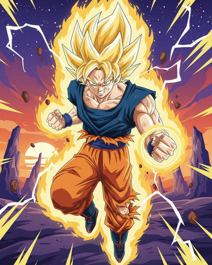 Goku Super Saiyan Power - Anime - Judy Paint