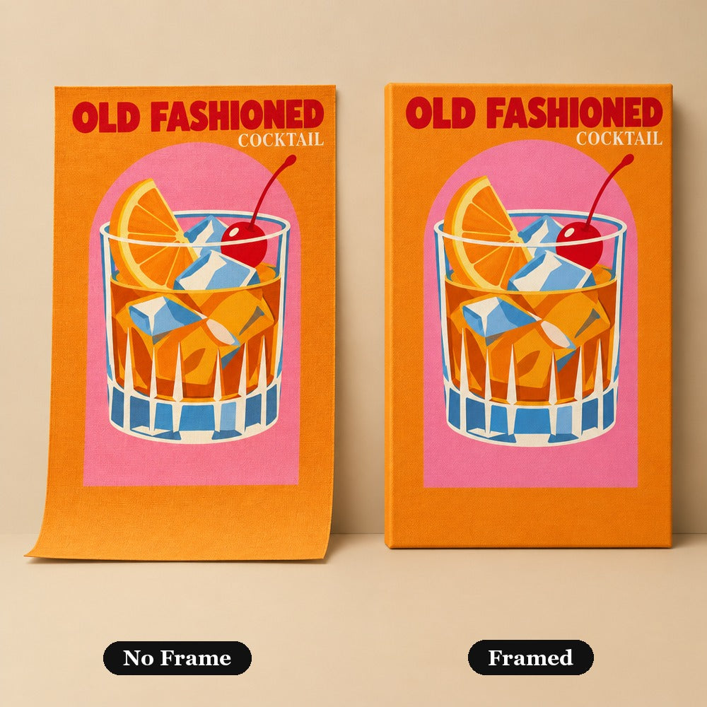 No frame vs. framed canvas