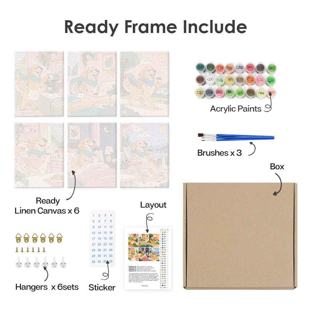 What's included with the framed canvas version