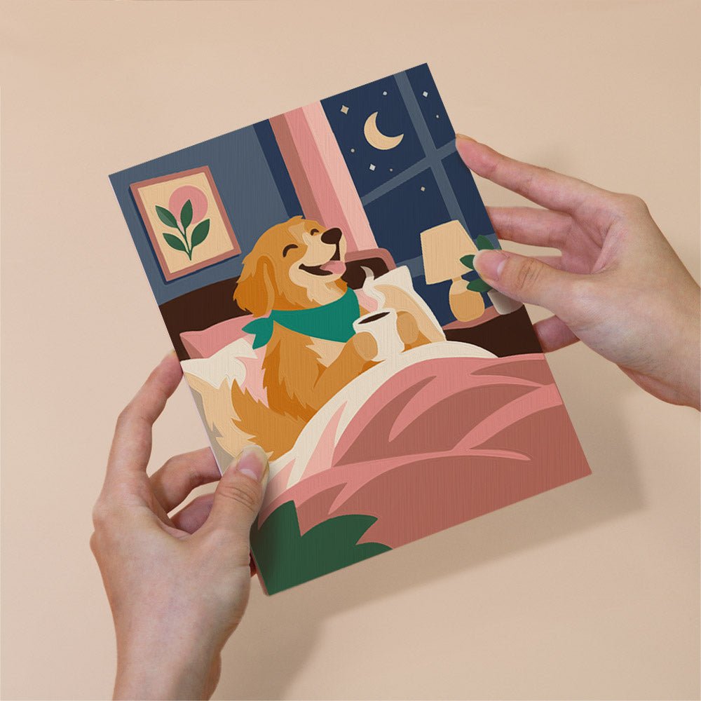 Golden Pup Days mini painting set