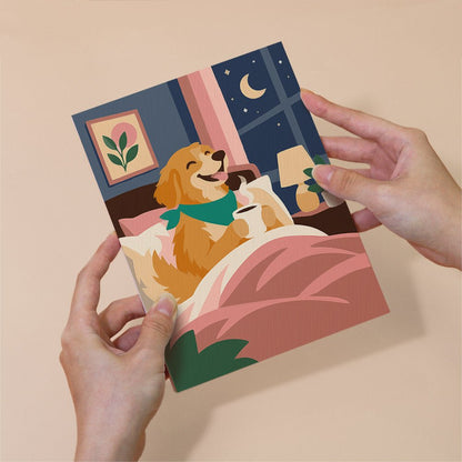 Golden Pup Days mini painting set