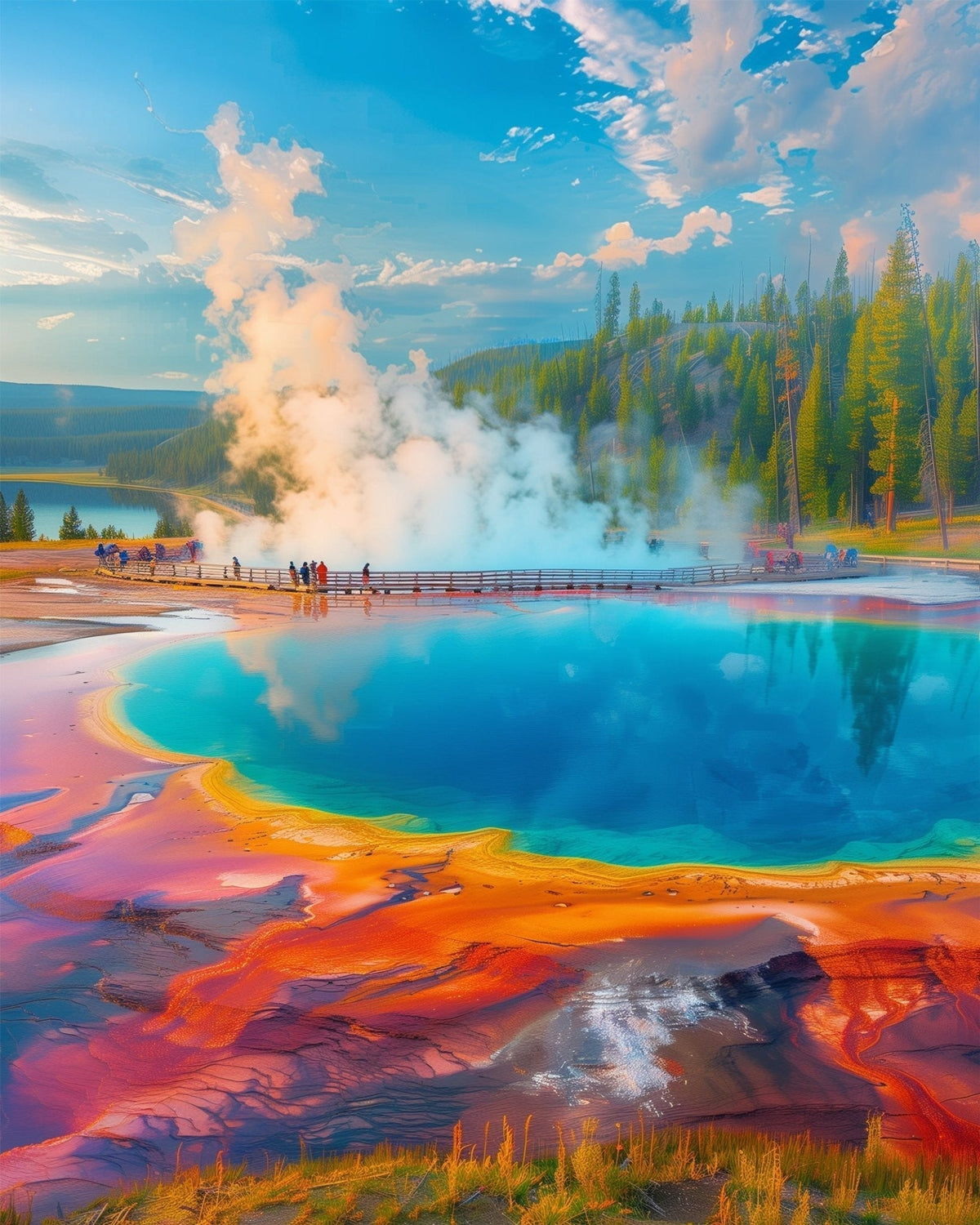Grand Prismatic Spring in Yellowstone - Judy Paint