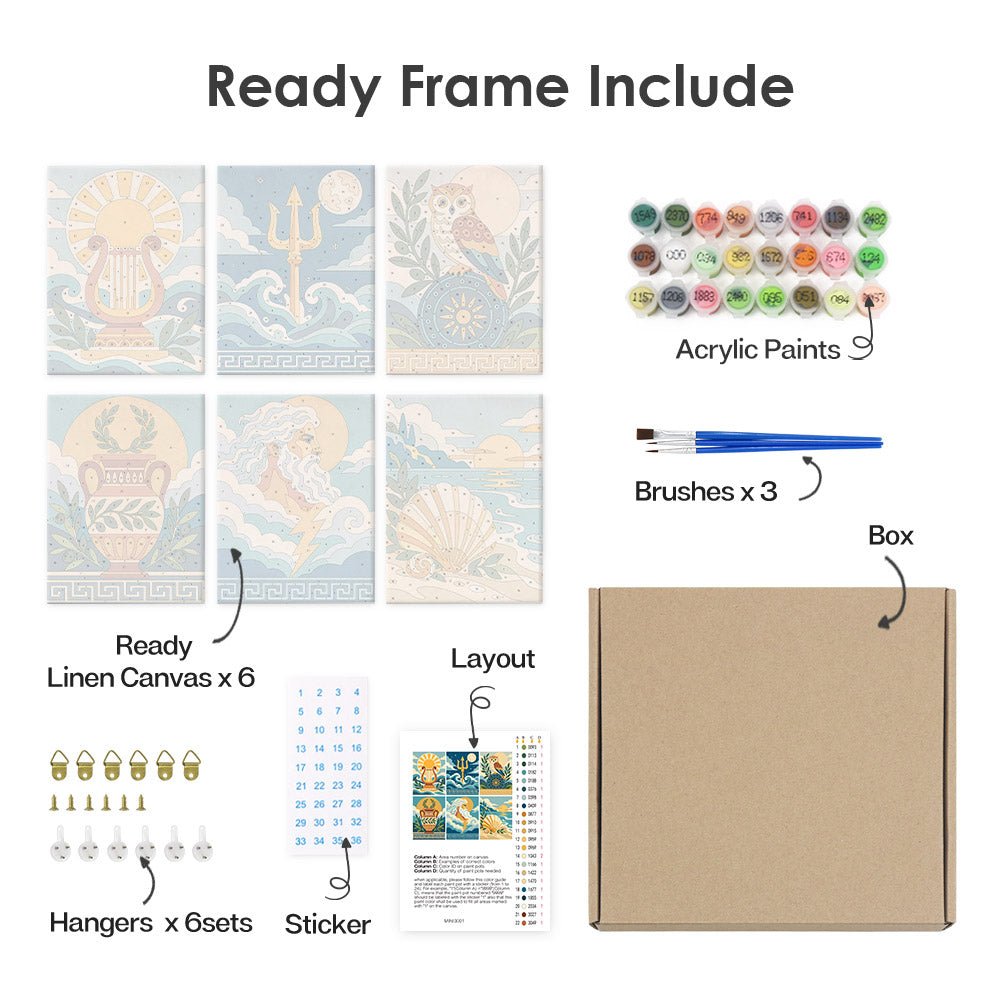 What's included with the framed canvas version