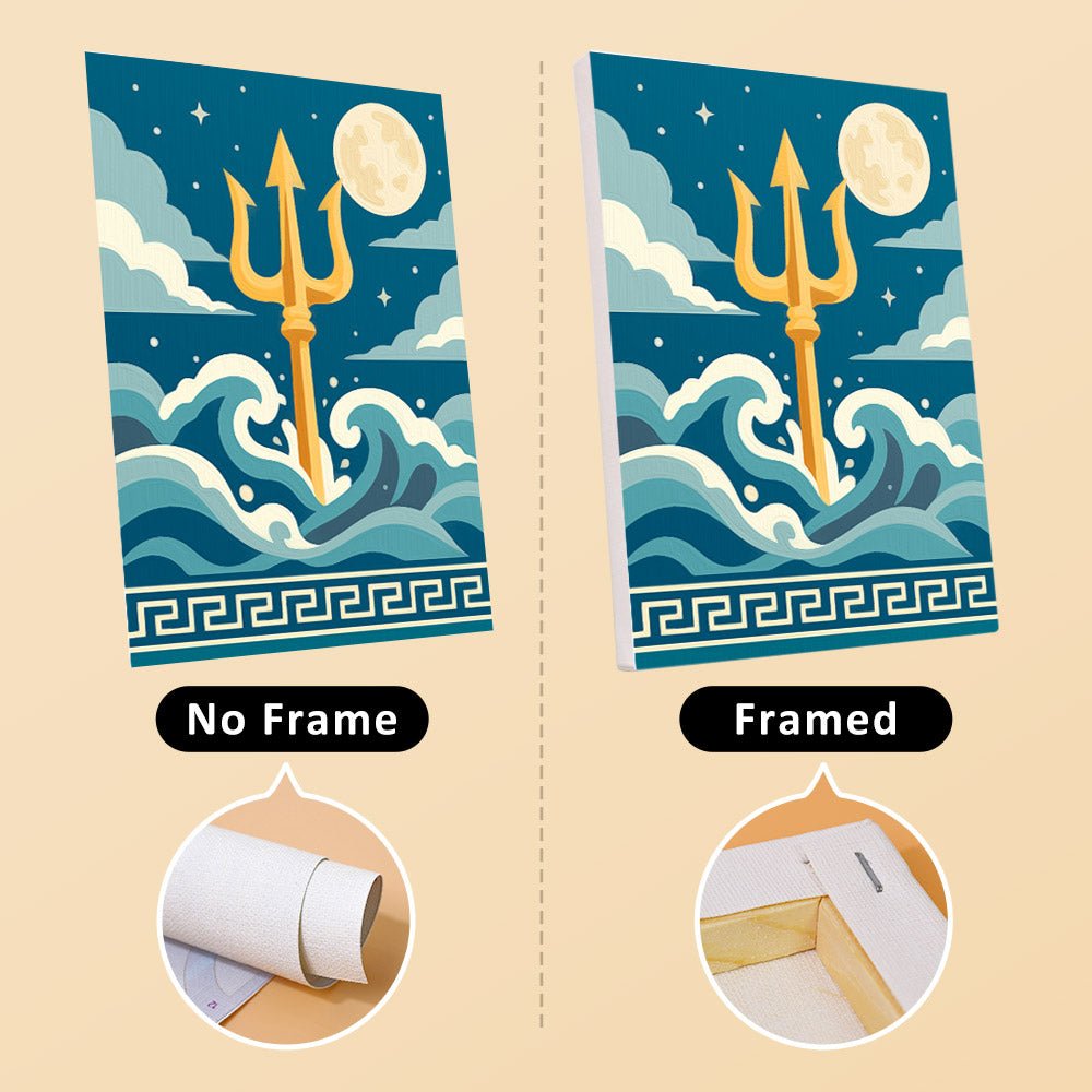 No frame vs. framed canvas