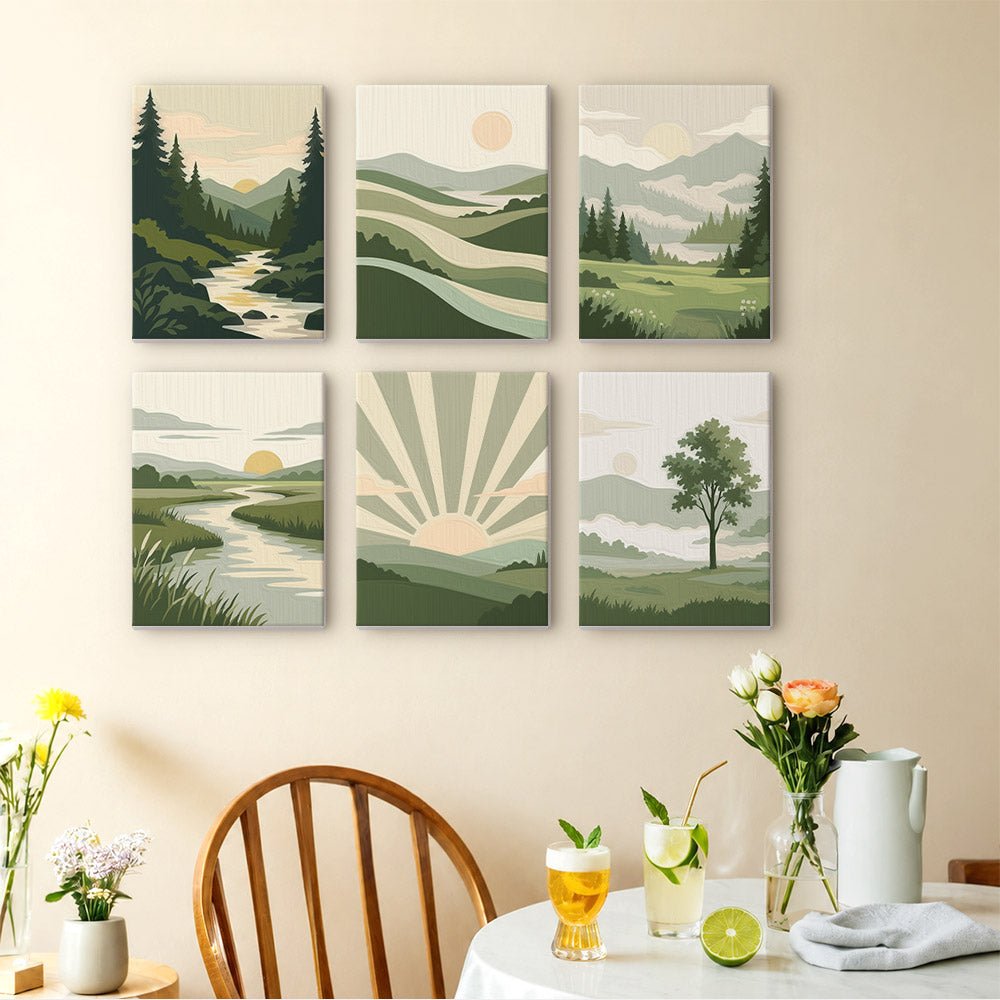 Green Valleys mini painting set
