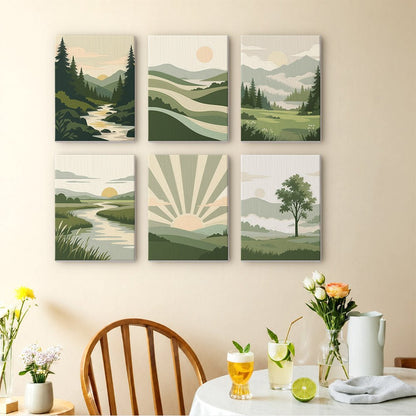 Green Valleys mini painting set