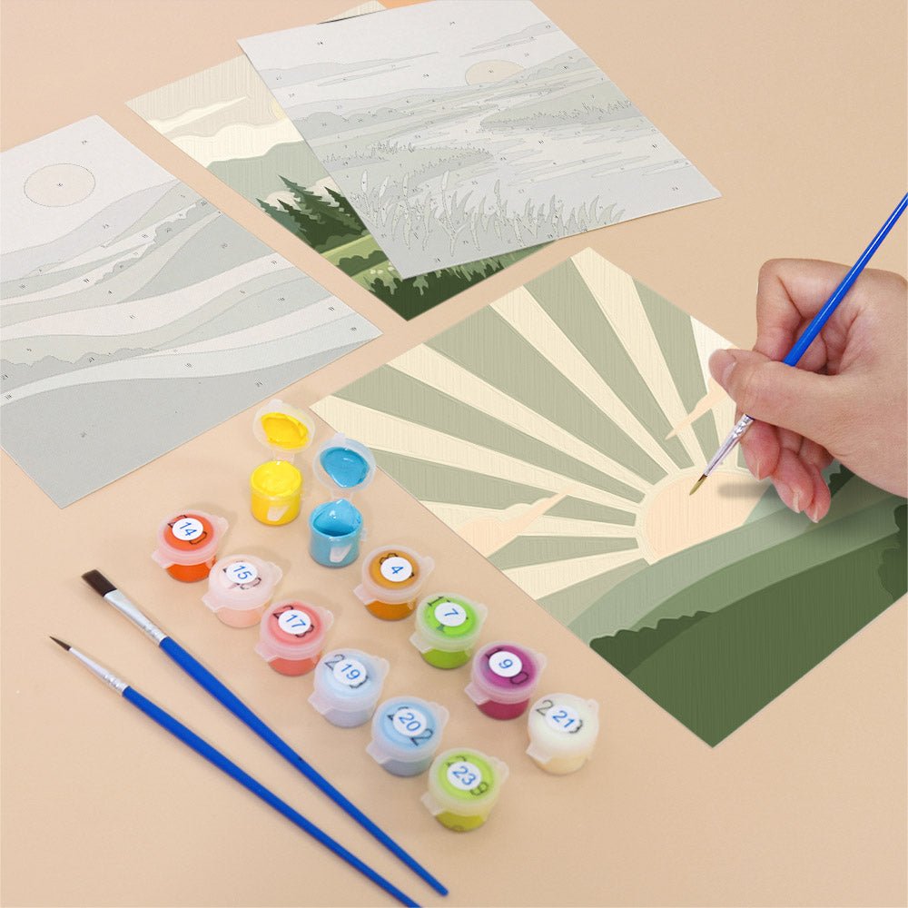 Green Valleys mini painting set