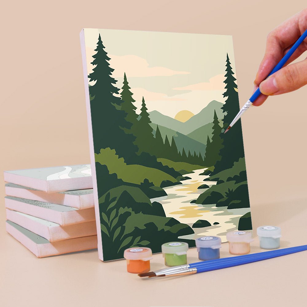 Green Valleys mini painting set