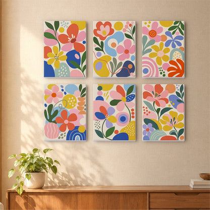 Groovy Flowers mini painting set