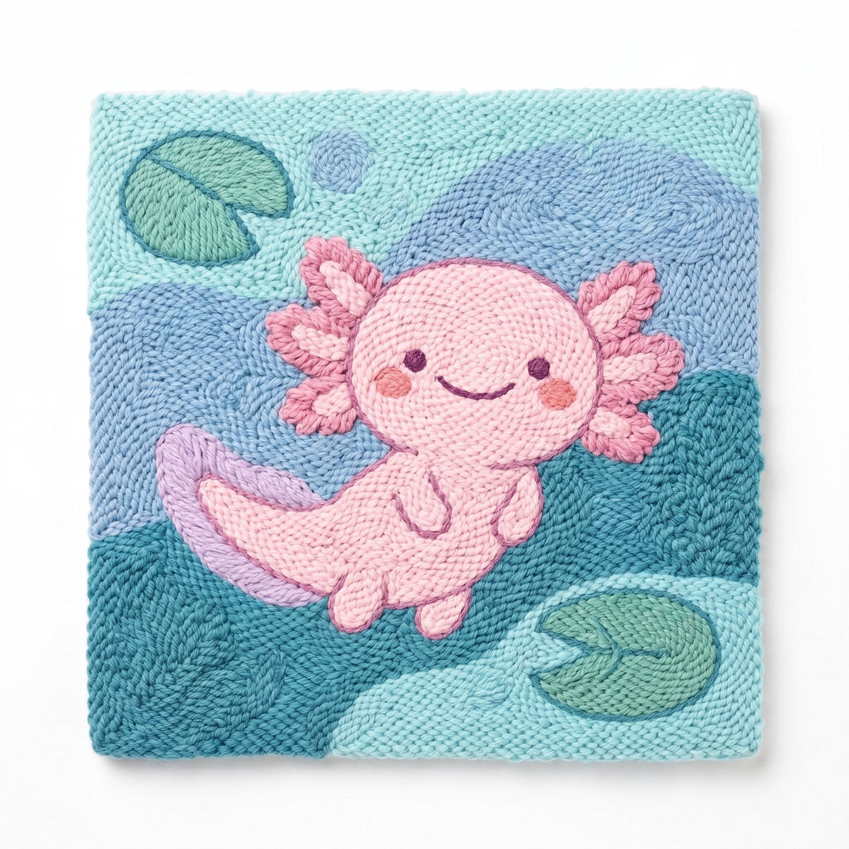Happy Axolotl - Square Edition - Judy Paint