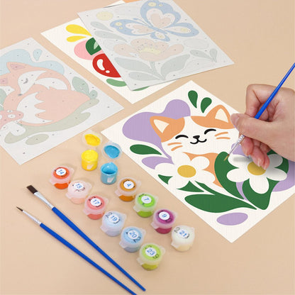 Happy Garden Animals mini painting set