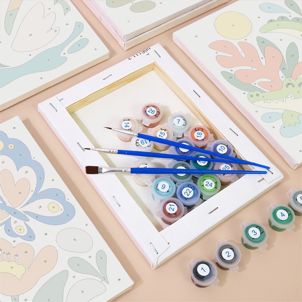 Happy Garden Animals mini painting set