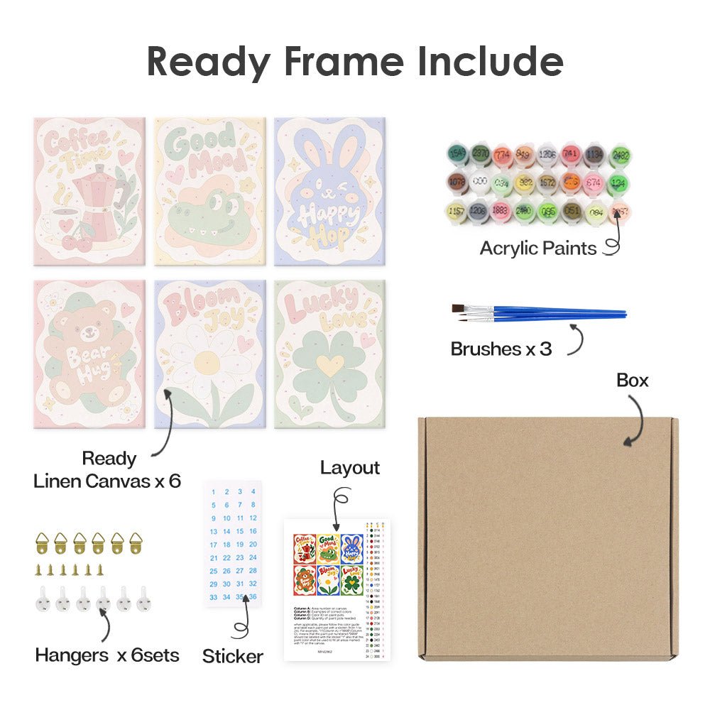 What's included with the framed canvas version
