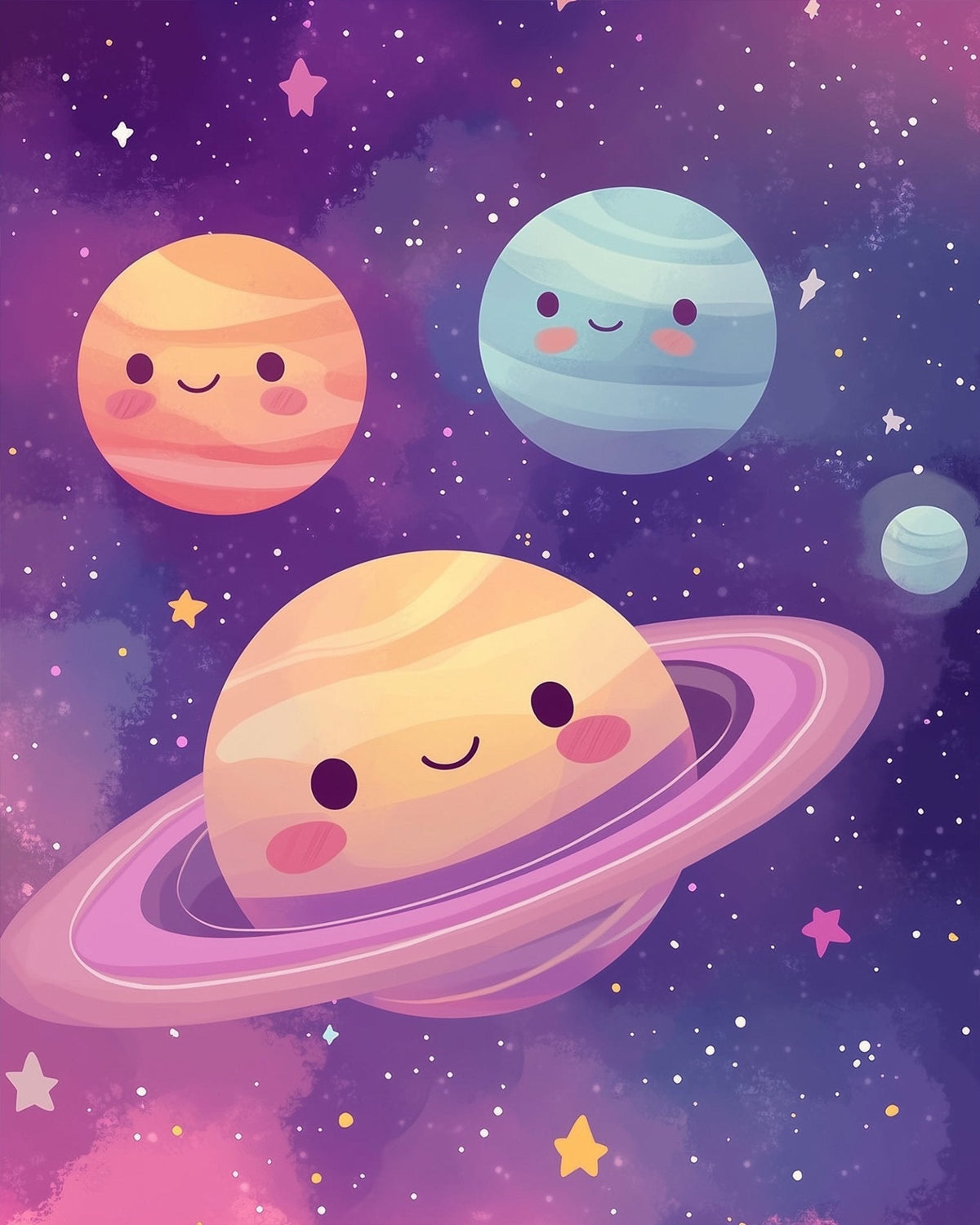 Happy Planets - Galaxies - Judy Paint