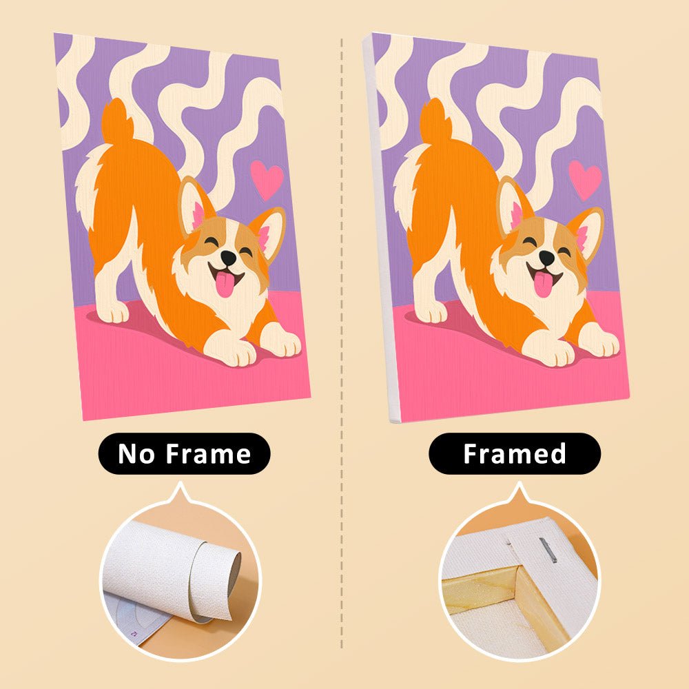 No frame vs. framed canvas