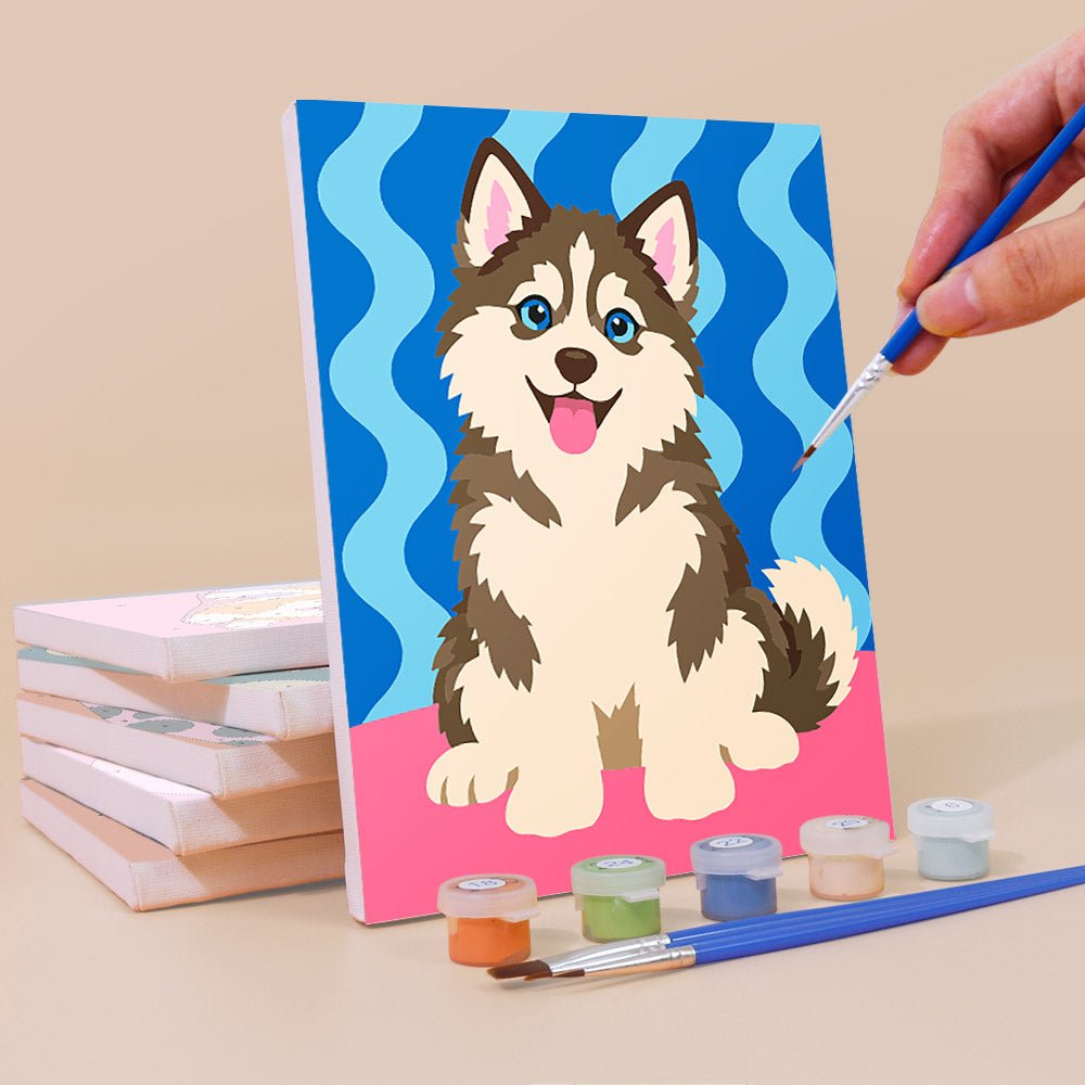 Happy Pups mini painting set