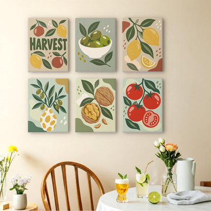 Harvest Kitchen mini painting set