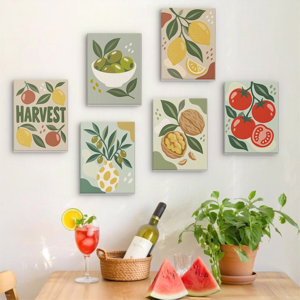 Harvest Kitchen mini painting set