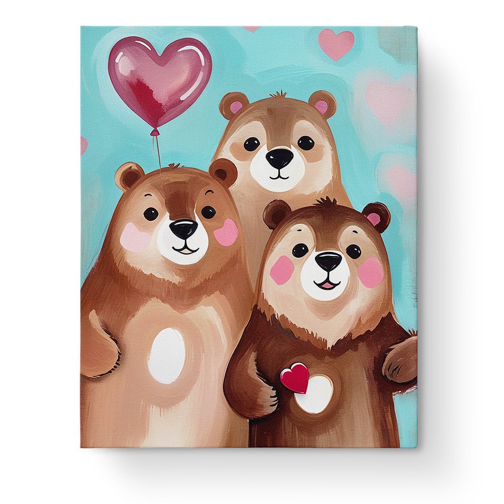 Heartwarming Bear Family - Kids - Judy Paint