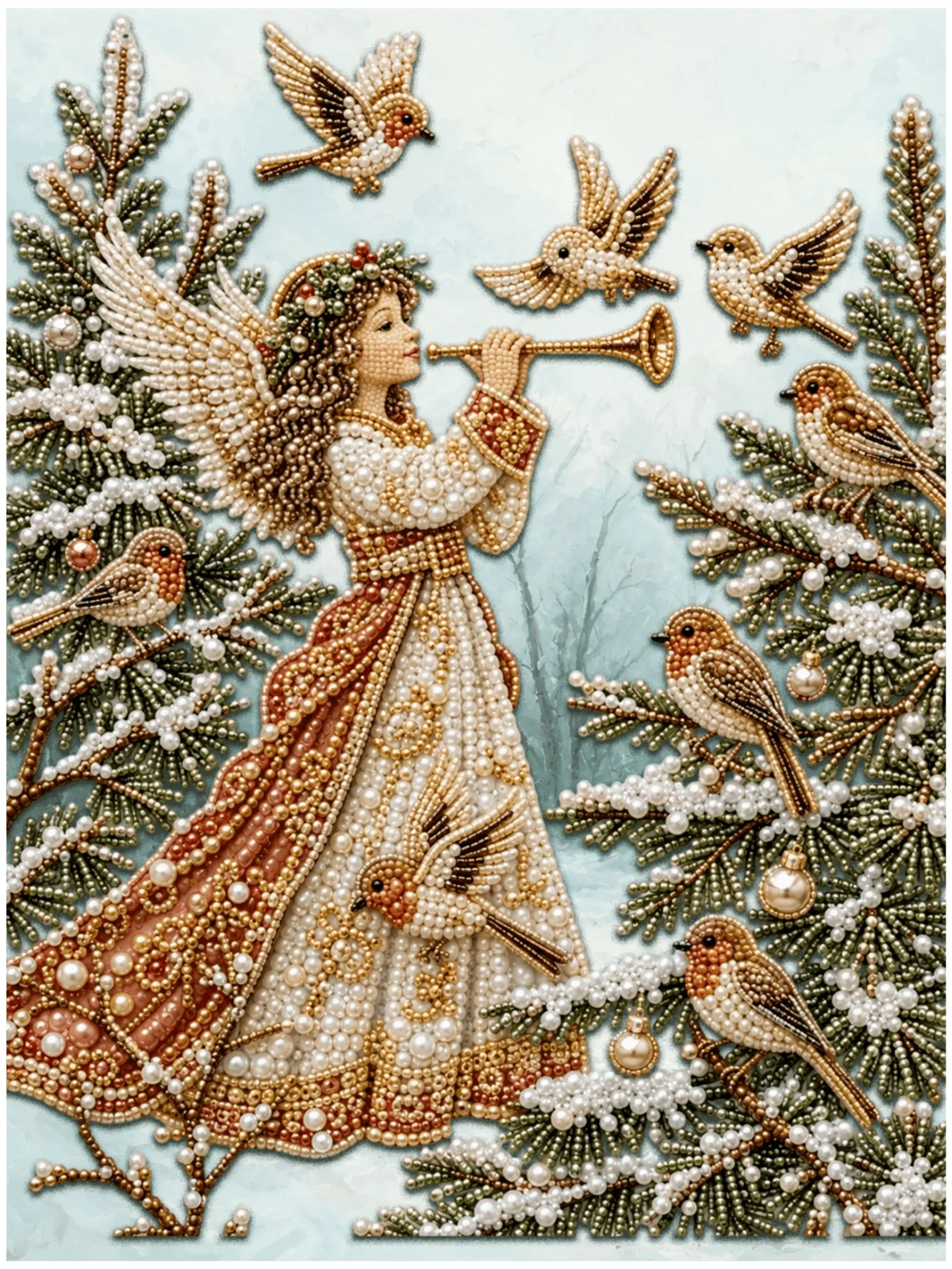 Heaven’s Christmas Melody - Pearl Painting - Judy Paint
