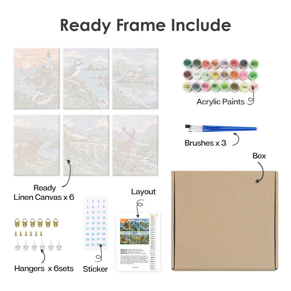 What's included with the framed canvas version