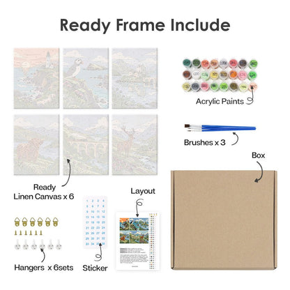 What's included with the framed canvas version