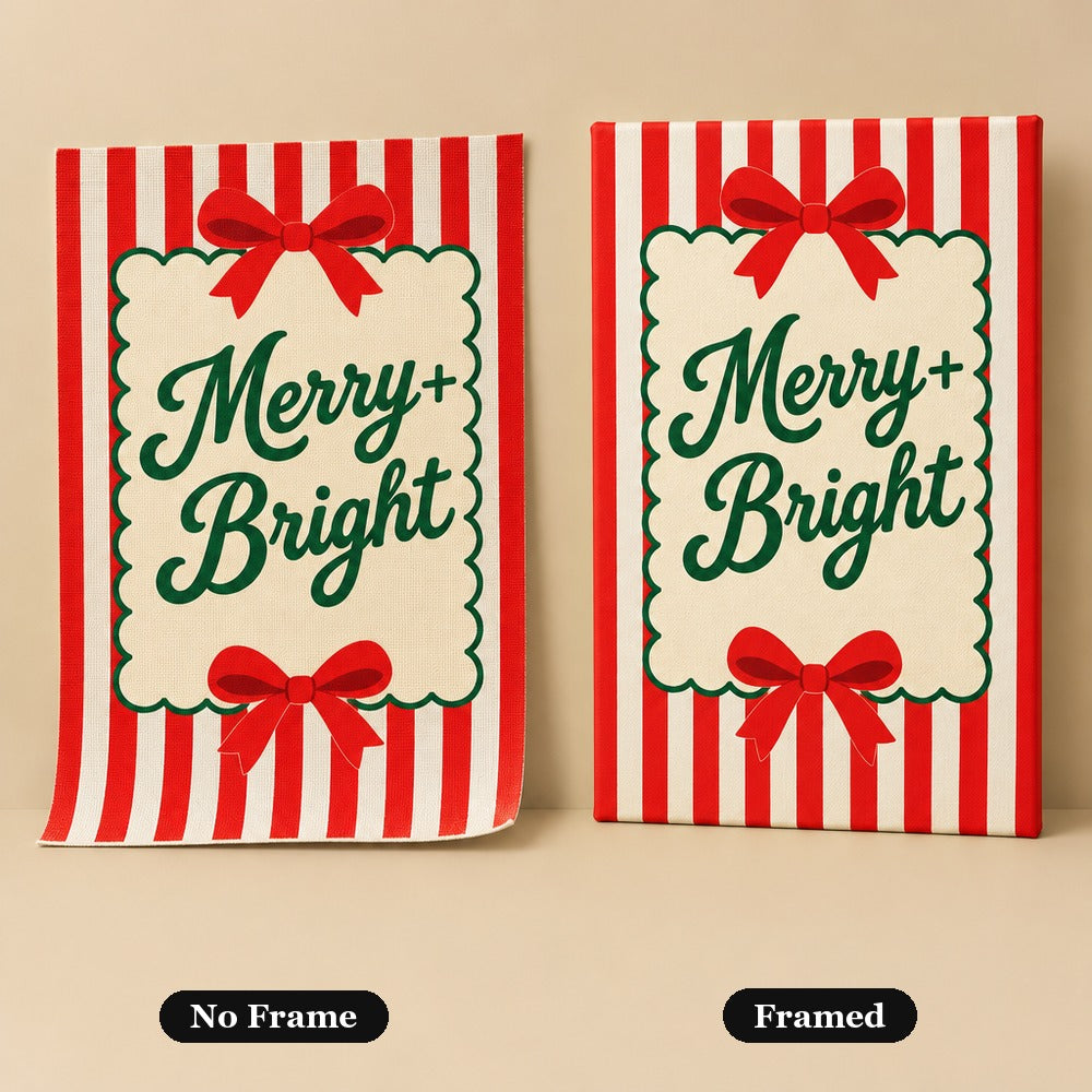 No frame vs. framed canvas