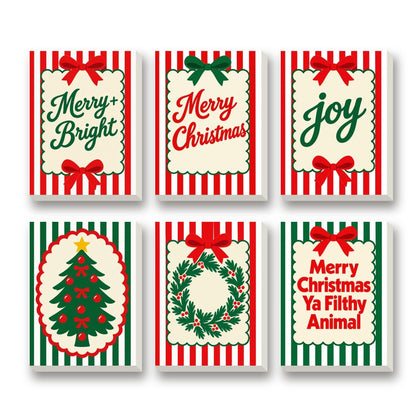 Holiday Glow Studio – set of 6 mini paint by numbers canvases