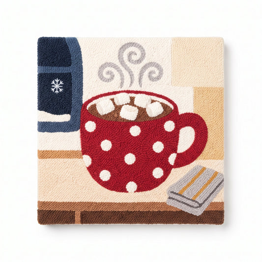 Hot Cocoa with Marshmallows - Square Edition - Judy Paint
