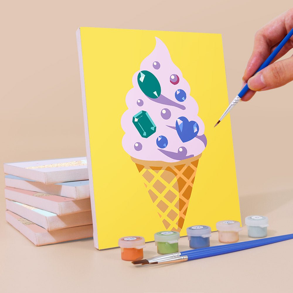 Ice Cream Cones mini painting set