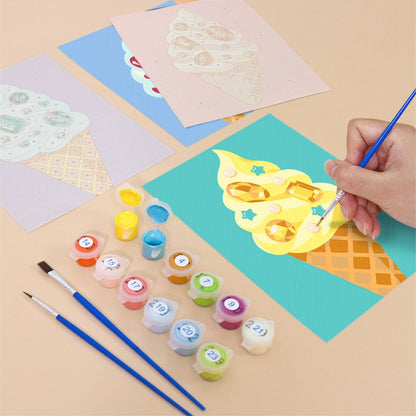 Ice Cream Cones mini painting set