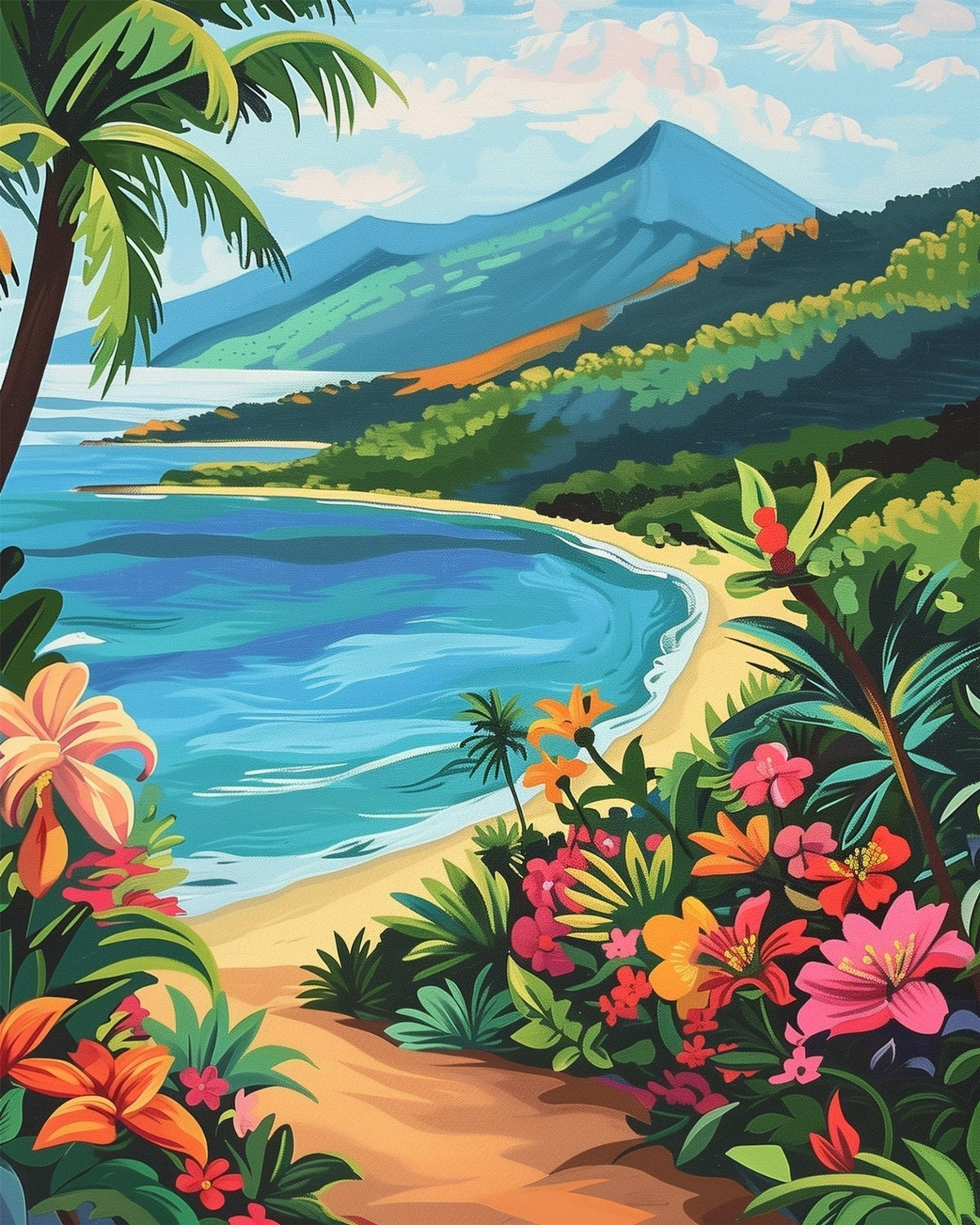 Island Beach Paradise - Judy Paint