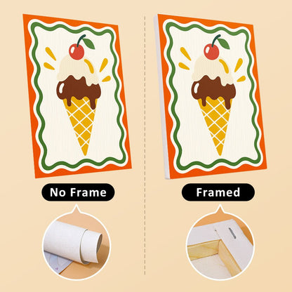 No frame vs. framed canvas