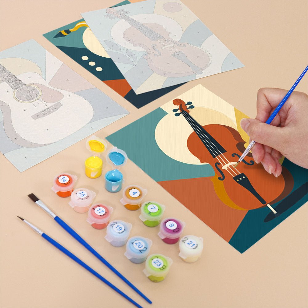 Jazz Instruments mini painting set