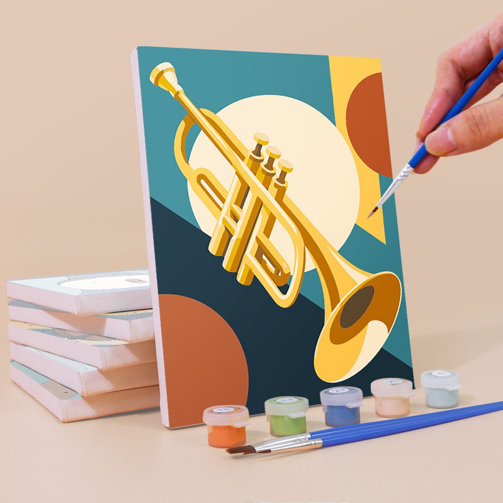 Jazz Instruments mini painting set