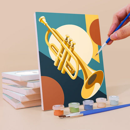 Jazz Instruments mini painting set