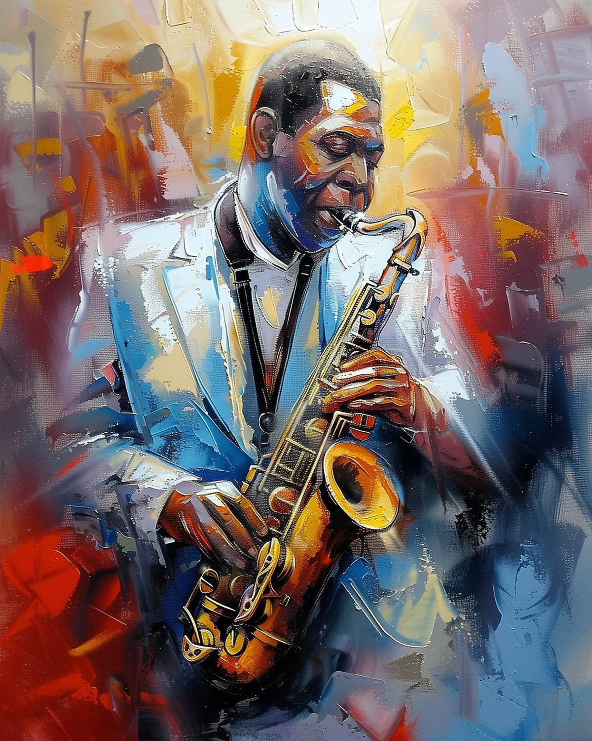 Jazz Saxophonist Art Kit - USA - Judy Paint