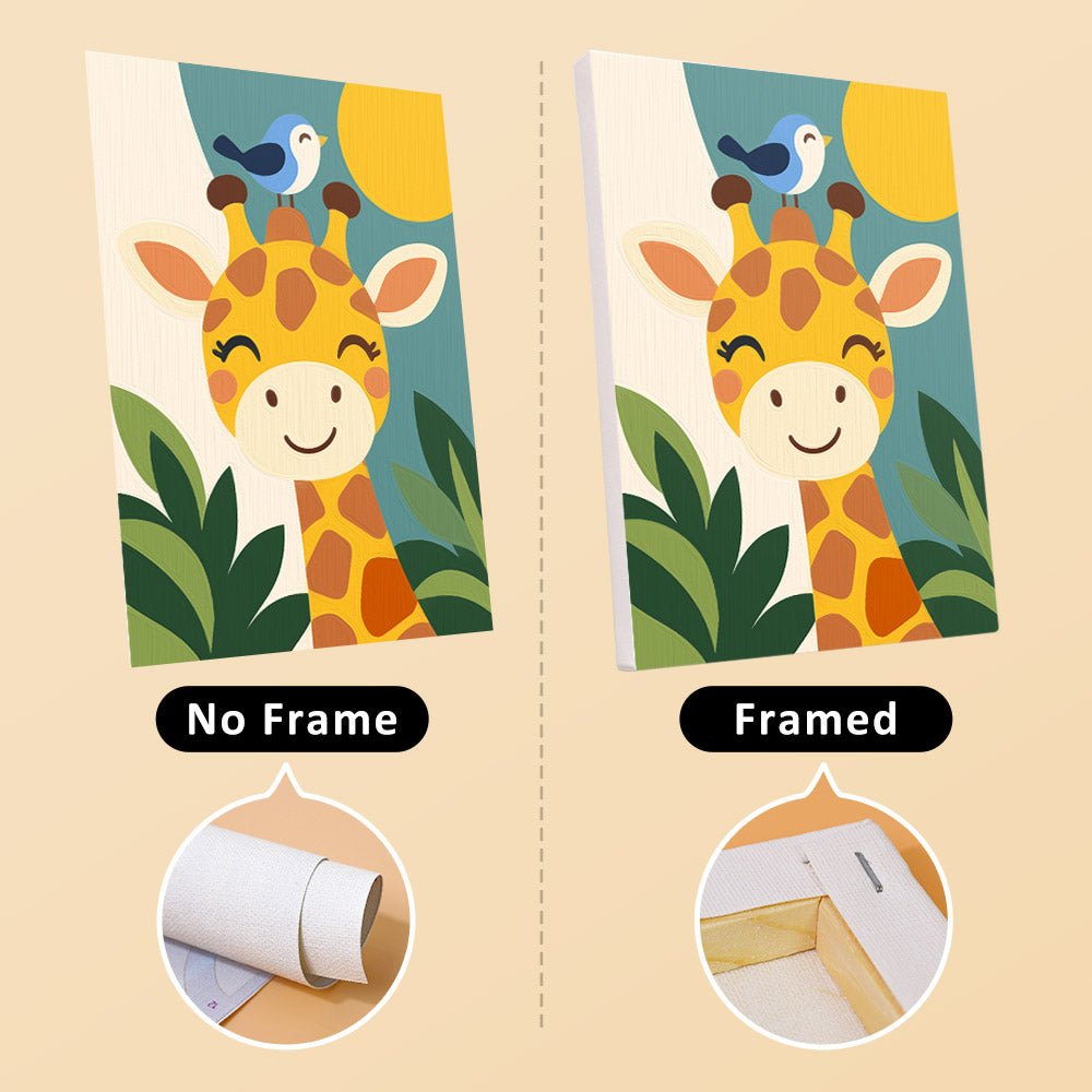 No frame vs. framed canvas
