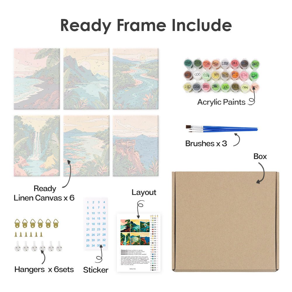 What's included with the framed canvas version