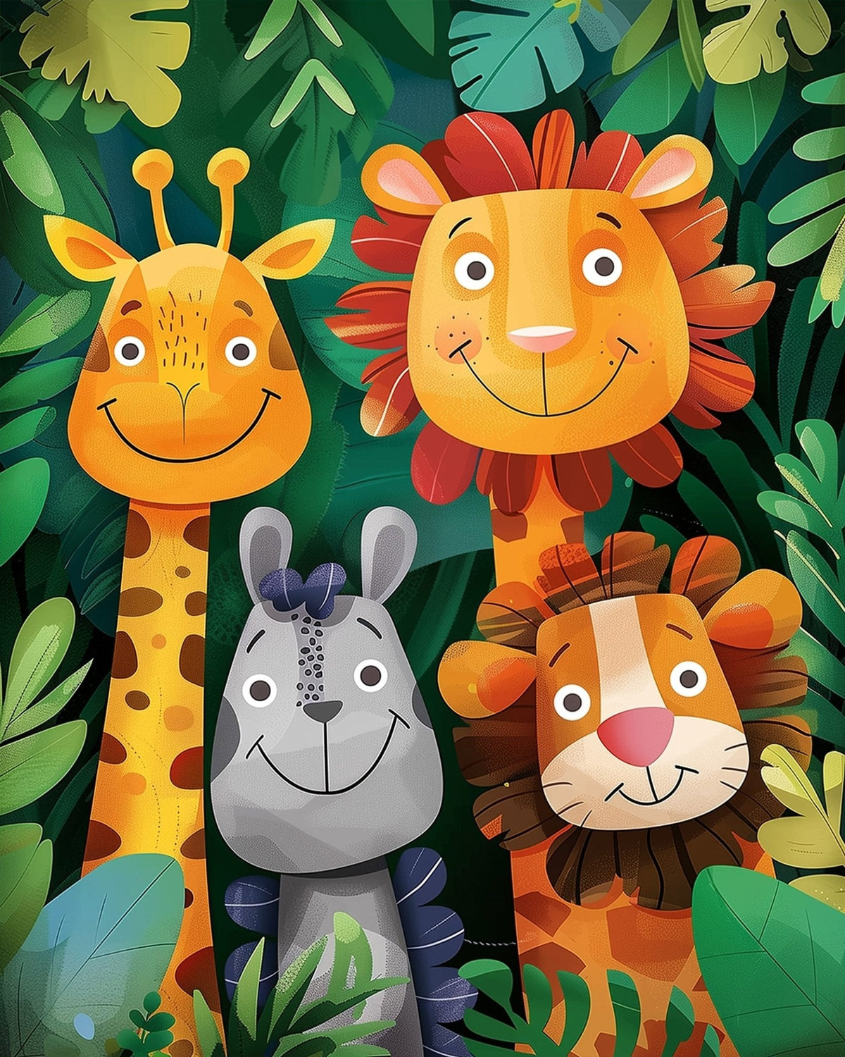 Jungle Friends Painting Set - Kids - Judy Paint