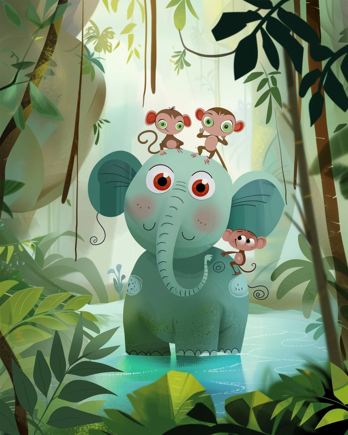 Jungle Friends Painting Set - Kids - Judy Paint