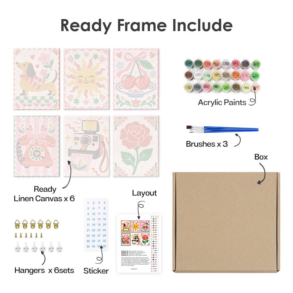 What's included with the framed canvas version